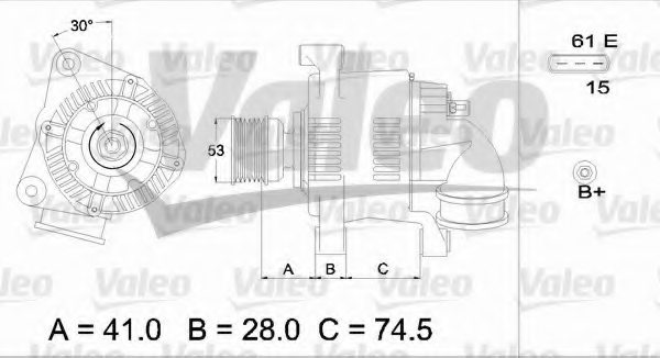 VALEO 436655 Alternator